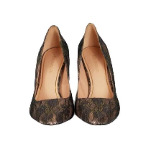 ENZO Angiolini Black Lace Pointed Toe Heels - Picture 4 of 6